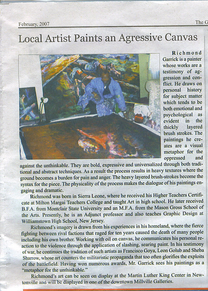 GAZETTE ARTICLE(Richmond)